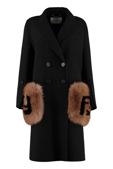 fendi coat fur pockets.